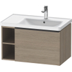 Duravit D-Neo wastafelonderkast 78.4x44x45.2cm 1 lade met softclose Eiken (terra) Mat SW640799