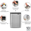 Brabantia Bo Prullenbak - 4 liter - kunststof binnenemmer - mat steel SW1009828
