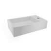 Wiesbaden Solid surface fontein rechts 40 x 22 x 10 cm mat wit SW102828
