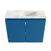 MONDIAZ TURE-DLUX 60cm toiletmeubel Jeans. EDEN wastafel Frappe positie rechts. Zonder kraangat. SW1102823