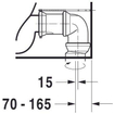 Duravit Philippe Starck 3 duoblokpot diepspoel PK Big 42x74cm met Wondergliss wit 0290474