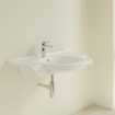 Villeroy en Boch O.novo Vita wastafel Vita met 1 kraangat met overloop 80x55cm ceramic+ wit 1025046