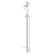 GROHE Rainshower SmartActive 130 Glijstangset - 90cm - ronde handdouche - 3 straalsoorten - gladde doucheslang - met zeepschaal - chroom SW472428