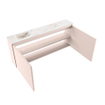 MONDIAZ TURE-DLUX 120cm toiletmeubel Rosee. EDEN wastafel Frappe positie links. Zonder kraangat. SW1102960