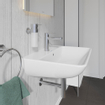 Duravit Me by starck wastafel 60x46 cm. 1x kraangat met overloop wit 0293424