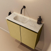 MONDIAZ TURE-DLUX 60cm toiletmeubel Oro. EDEN wastafel Ostra positie links. Zonder kraangat. SW1104972
