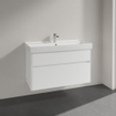 Villeroy & Boch Collaro wastafelonderkast 95.4x54.6cm 2 lades White matt SW479504
