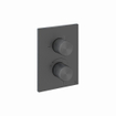 Crosswater 3ONE6 Inbouwthermostaat - thermostatisch - 1 functie - met inbouwdeel - slate (gunmetal) SW955775