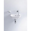 Duravit D-code fontein 36x27cm kraangat rechts met overloop wit 0296237