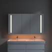 Villeroy & Boch My View 14+ spiegelkast met 3 deuren met LED verlichting verticaal 130x75x17.3cm incl. afsluitbare medicijnbox 1025447