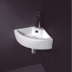 GO by Van Marcke Hera handenwasser hoekmodel 44x31,5x12,6 cm porselein wit 1 kraangat SW291061