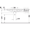 Duravit D-Neo wastafel met wondergliss 100.5x48x17cm 1 kraangat rechthoek Keramiek Wit SW640555