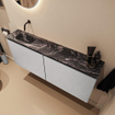 MONDIAZ TURE-DLUX 120cm toiletmeubel Plata. EDEN wastafel Lava positie links. Zonder kraangat. SW1103958