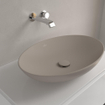Villeroy & Boch Loop & Friends Opzetwastafel - 62 x 42 x 12 cm - Almond CeramicPlus - zonder overloop SW644133