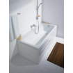 Duravit D Code badafvoer en overloopcombinatie met waste afvoer aan voeteneinde chroom 0315156