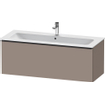 Duravit D-Neo wastafelonderkast 121x44x46.2cm 1 lade Basalt Mat SW640724