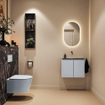 MONDIAZ TURE-DLUX 60cm toiletmeubel Clay. EDEN wastafel Lava positie midden. Zonder kraangat. SW1103747
