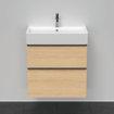 Duravit D-Neo wastafelonderkast 68.4x62.5x44.2cm 1 lade Natuur eiken Mat SW641223