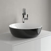 Villeroy & Boch Artis opzetwastafel rond Ø43x12.5cm zonder kraangat zonder overloop coal black SW68817