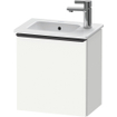 Duravit D-Neo wastafelonderkast 41x44x27.4cm Linksdraaiend 1 deur wit Mat SW641041