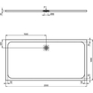 Ideal Standard Ultraflat Solid douchebak rechthoekig 200x100x3cm betongrijs SW98699