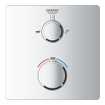 GROHE Grohtherm afbouwdeel voor inbouw badkraan thermostatisch met omstel douche en baduitloop rechthoekig chroom SW236919