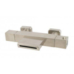 Wiesbaden Rombo thermostatische badmengkraan waterval geborsteld staal SW440380
