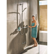 Hansgrohe Raindance select s 120 glijstangset ecosmart comfort 110 rechts chroom wit SW66587
