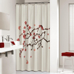 Sealskin Blossom Douchegordijn Polyester 180x200 cm Rood SW23142