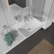 Duravit ME by Starck wastafel 60x46cm met 1 kraangat met overloop met wondergliss wit SW84150