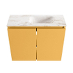 MONDIAZ TURE-DLUX 60cm toiletmeubel Ocher. EDEN wastafel Frappe positie rechts. Zonder kraangat. SW1102866