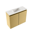 MONDIAZ TURE-DLUX 60cm toiletmeubel Oro. EDEN wastafel Ostra positie midden. Zonder kraangat. SW1104970