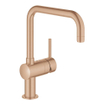 GROHE Minta Keukenkraan - hoog - draaibare u uitloop - warm sunset geborsteld SW354693