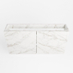 Mondiaz FOWY fonteinonderkast - 100x22x50cm - 2 deuren - push to open - softclose - Carrara SW1016895
