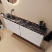 MONDIAZ TURE-DLUX 120cm toiletmeubel Linen. EDEN wastafel Lava positie links. Zonder kraangat. SW1103869