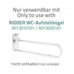 Ridder Leo Toiletrolhouder Voor Toiletbeugel Wit SW720486