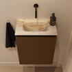 MONDIAZ TURE-DLUX 40cm toiletmeubel Rust. EDEN wastafel Frappe positie midden. Zonder kraangat. SW1102956