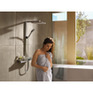 Hansgrohe Raindance E Square E300 1jet showerpipe:m. ShowerTablet 600 opbouw douchekraan thermostaat m. Raindance E300 1 jet hoofddouche chroom SW157201