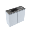 MONDIAZ TURE-DLUX 60cm toiletmeubel Clay. EDEN wastafel Lava positie links. Zonder kraangat. SW1103726