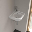 Villeroy & Boch O.novo Hoekfontein 40x32x14.5cm zonder overloop ongeslepen Wit Alpin. SW84227