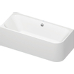 Duravit Happy d.2 bad rechthoek 180x80cm hoek links met paneel wit SW68384