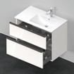 Duravit D-Neo wastafelonderkast 81x62.5x46.2cm 2 lades wit Hoogglans SW640805