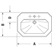 Duravit 1930 wastafel 70x50cm wit 0293369