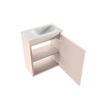 MONDIAZ TURE-DLUX 40cm toiletmeubel Rosee. EDEN wastafel Ostra positie rechts. Zonder kraangat. SW1105022