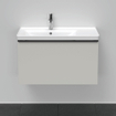 Duravit D-Neo wastafelonderkast 78.4x44x45.2cm 1 lade met softclose Betongrijs Mat SW640746