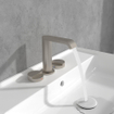 Villeroy & Boch Dawn Driegats wastafelkraan - Matt Brushed Nickel (RVS) SW974313