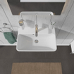 Duravit ME by Starck wastafel compact 1 kraangat met overloop 60x40cm wit SW333880