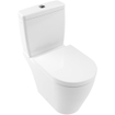 Villeroy en Boch Avento closetzitting met deksel met softclose en quick release met RVS scharnieren wit SW60337