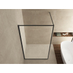 Wiesbaden Square inloopdouche 1000 x 2000 x 10 mm nano helder glas/mat zwart SW484793