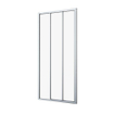 Sealskin Hooked Driedelige schuifdeur 90x200 cm, 6 mm helder veiligheidsglas met antikalklaag chroom SW916285